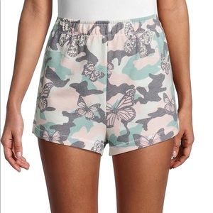 NWT Wildfox Shorts I’m Butterflies and Camo - M